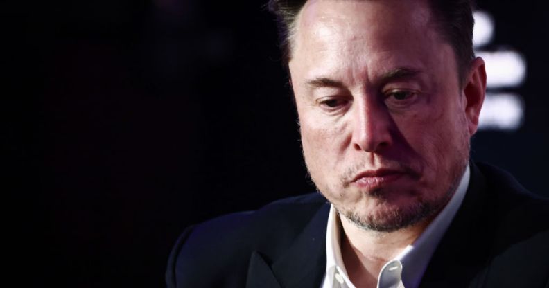 Elon Musk looking dejected