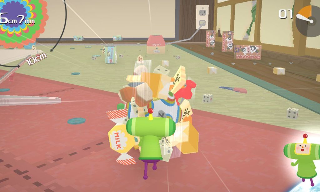 A screenshot of the video game Katamari Damacy: Reroll.