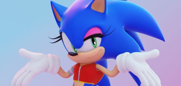 A render of Trans Fem Sonic.