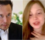 Elon Musk (left) and Vivian Wilson (right)