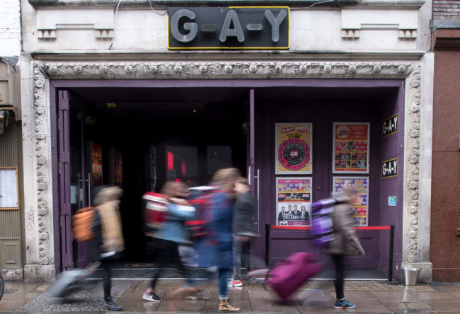 G-A-Y in Soho in central London.