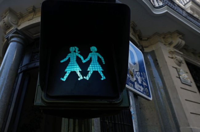 Inclusive traffic lights in Madrid