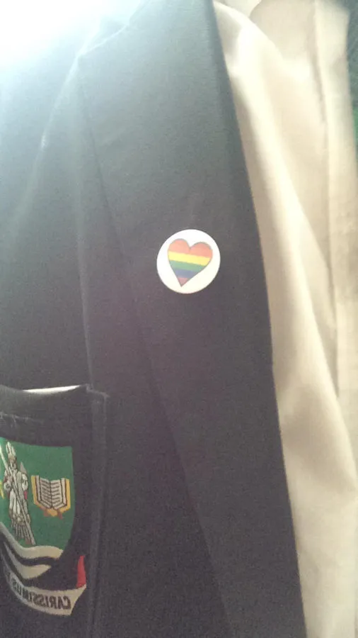 A student at St Kentigern's Academy was told he could not wear the Pride badge because of the messages it promoted