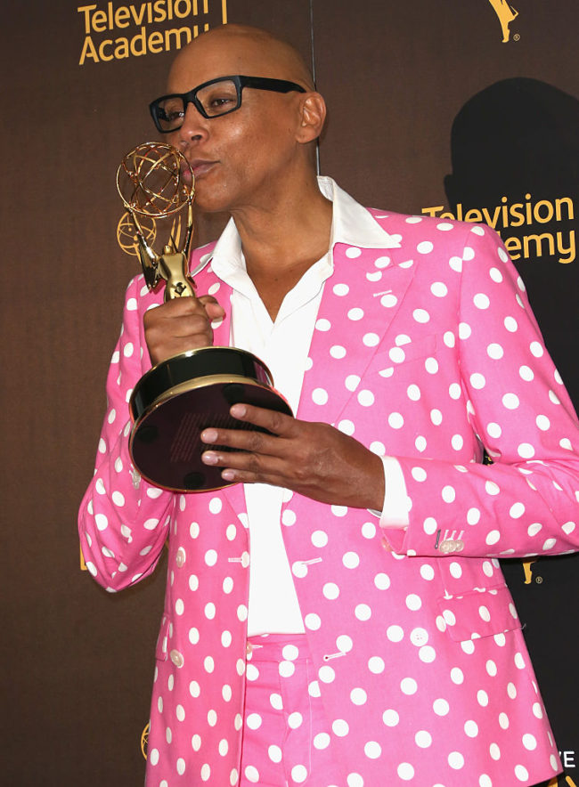 RuPaul Charles poses with his Emmy(Frederick M. Brown/GettyImages