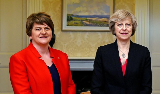 Arlene Foster with British Prime Minister, Theresa May
