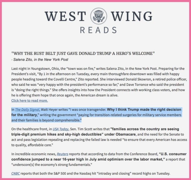 West Wing Reads