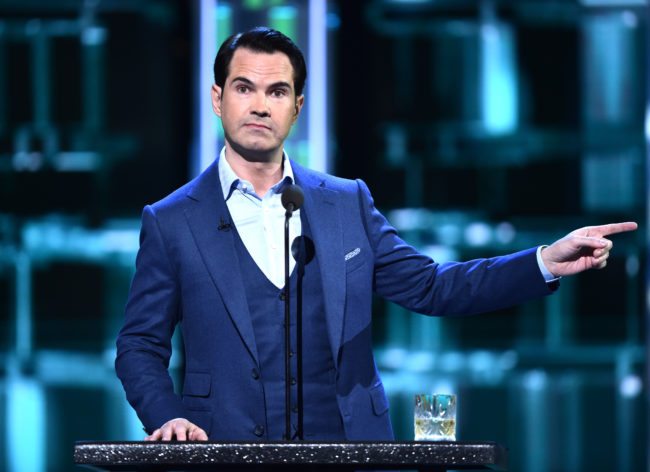 Jimmy Carr speaks at the Comedy Central Roast of Rob Lowe 