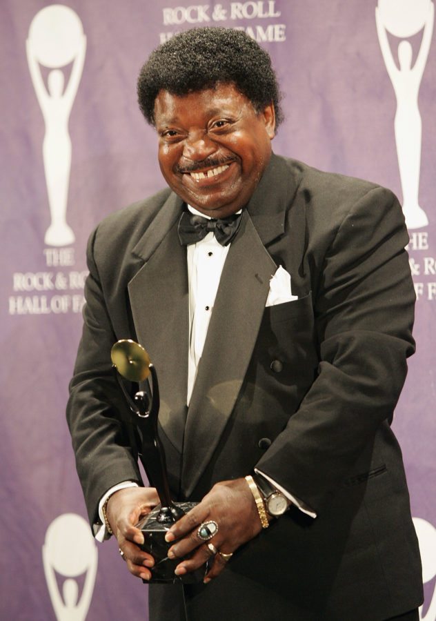 NEW YORK - MARCH 14:  Inductee Percy Sledge poses backstage at the 20th Annual Rock And Roll Hall Of Fame Induction Ceremony at the Waldorf Astoria Hotel on March 14, 2005 in New York City. (Photo by Evan Agostini/Getty Images)