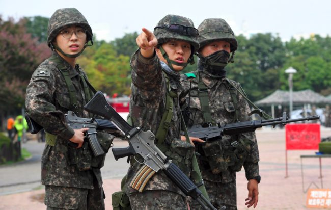 South Korean soldiers 