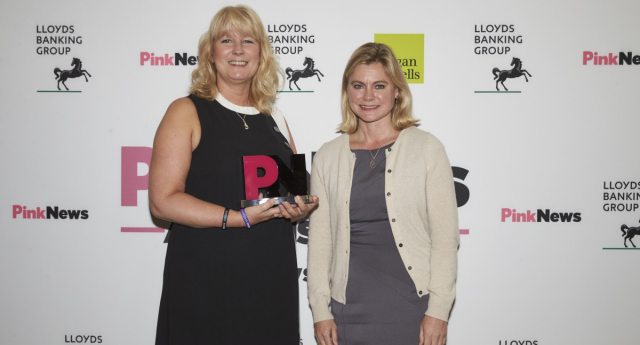 Mermaids CEO Susie Green, pictured here at the PinkNews Awards,
