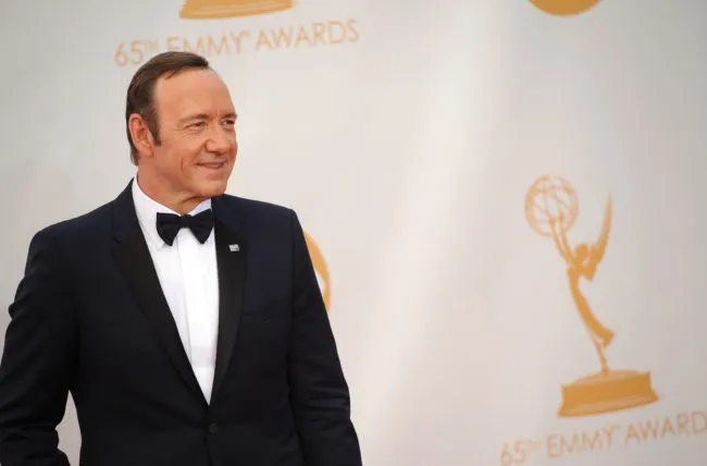 Actor Kevin Spacey arrives on the red carpet for the 65th Emmy Awards in Los Angeles on September 22, 2013. AFP PHOTO / Robyn Beck (Photo credit should read ROBYN BECK/AFP/Getty Images)