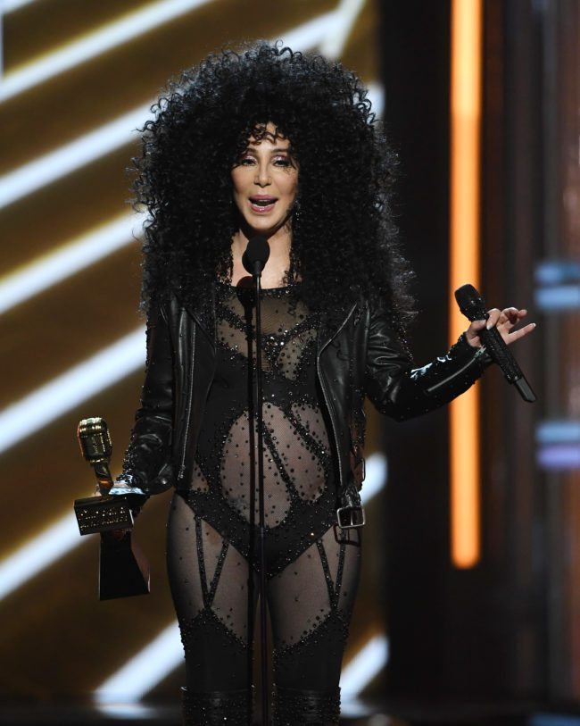 LAS VEGAS, NV - MAY 21:  Actress/singer Cher accepts the Billboard Icon Award during the 2017 Billboard Music Awards at T-Mobile Arena on May 21, 2017 in Las Vegas, Nevada.  (Photo by Ethan Miller/Getty Images)