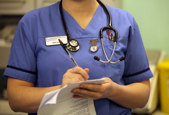 Picture of a nurse as study shows LGBT people suffer depression