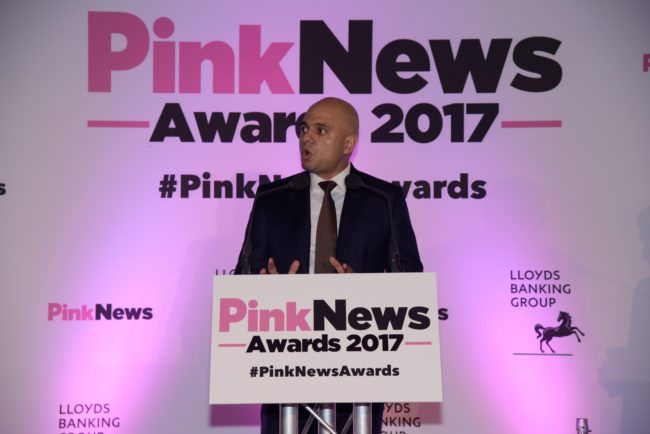 Home secretary Sajid Javid replaced Amber Rudd after the Windrush scandal (PinkNews)