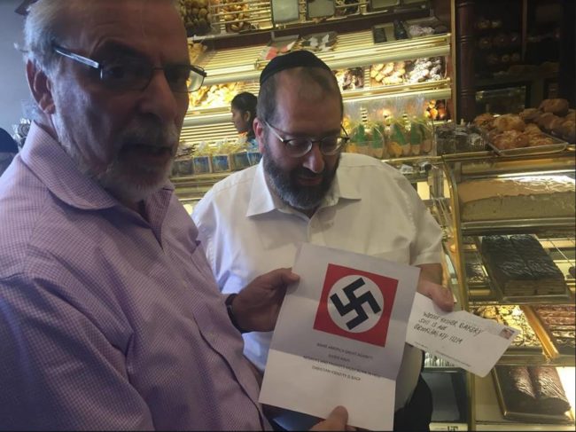 with the Nazi letter sent to Jewish stores