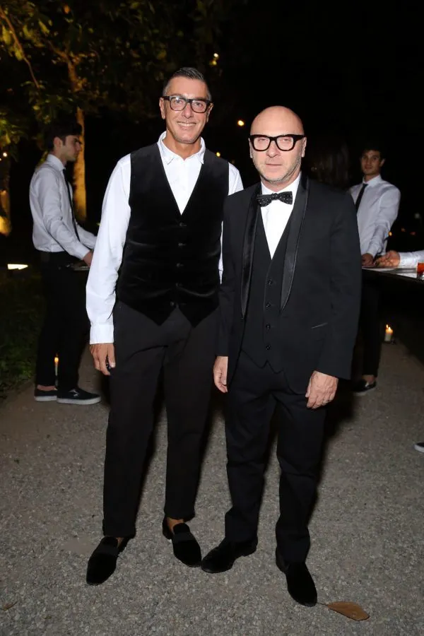 MILAN, ITALY - JUNE 22: Stefano Gabbana and Domenico Dolce attend GQ Celebrates Jim Nelson's 10th Anniversary as Editor-in-Chief Party on June 22, 2013 in Milan at Villa Necchi on June 22, 2013 in Milan, Italy. (Photo by Victor Boyko/Getty Images for GQ)