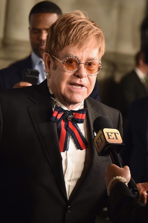 NEW YORK, NY - NOVEMBER 07: Sir Elton John attends the Elton John AIDS Foundation Commemorates Its 25th Year And Honors Founder Sir Elton John During New York Fall Gala at Cathedral of St. John the Divine on November 7, 2017 in New York City.  (Photo by Theo Wargo/Getty Images)