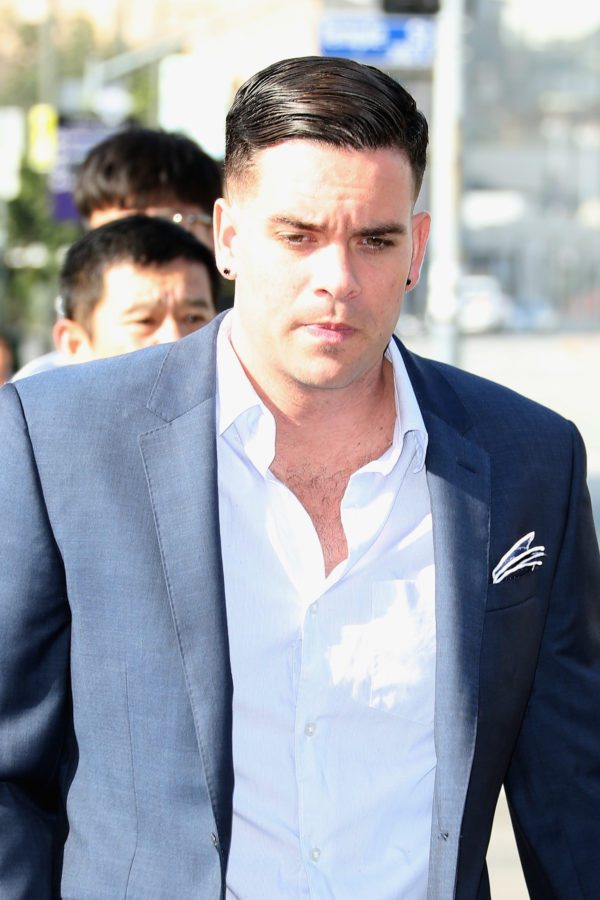 LOS ANGELES, CA - JUNE 03:  Mark Salling arrives for a court appearance at United States Courthouse - Central District of California on June 3, 2016 in Los Angeles, California.  Salling is turning himself in to federal authorities and is scheduled to be arraigned on two charges of child pornography.  (Photo by Frederick M. Brown/Getty Images)