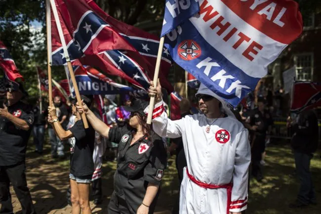 White supremacist protesters (Photo by Chet Strange/Getty Images)
