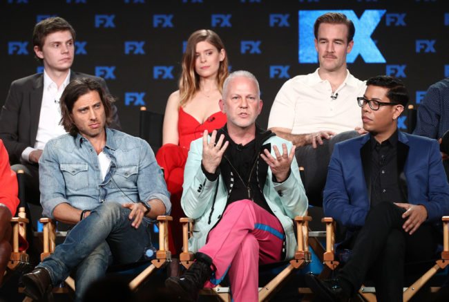 PASADENA, CA - JANUARY 05:  Co-creator/showrunner/executive producer/writer/director Ryan Murphy of the television show POSE speaks onstage during the FOX/FX Networks portion of the 2018 Winter Television Critics Association Press Tour at The Langham Huntington, Pasadena on January 5, 2018 in Pasadena, California.  (Photo by Frederick M. Brown/Getty Images)