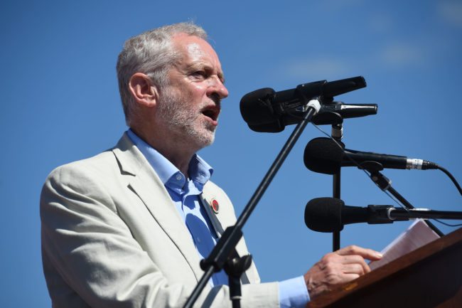 Labour Party leader Jeremy Corbyn (Photo by ELLIS/AFP/Getty Images)