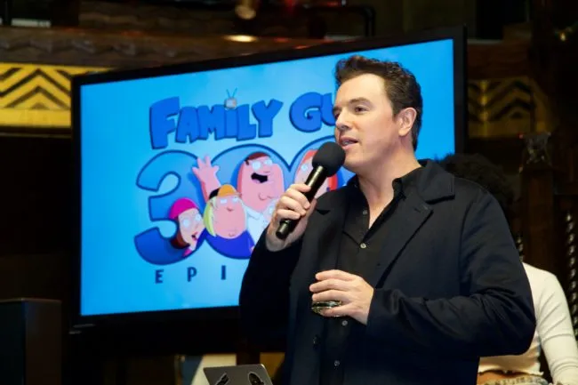 LOS ANGELES, CA - JANUARY 10: Seth MacFarlane speaks at the Fox Celebrates 300th Episode Of "Family Guy" at Cicada on January 10, 2018 in Los Angeles, California. (Photo by Earl Gibson III/Getty Images)