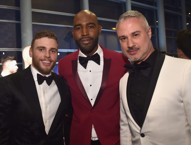 LOS ANGELES, CA - MARCH 10: Gus Kenworthy (L) and Karamo Brown (C) attend The Human Rights Campaign 2018 Los Angeles Gala Dinner at JW Marriott Los Angeles at L.A. LIVE on March 10, 2018 in Los Angeles, California. (Photo by Alberto E. Rodriguez/Getty Images for Human Rights Campaign (HRC) )