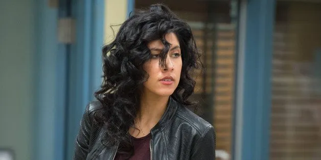 BROOKLYN NINE-NINE -- "Operation Broken Feather" Episode 116 -- Pictured: Stephanie Beatriz as Rosa Diaz -- (Photo by: Eddy Chen/NBC/NBCU Photo Bank via Getty Images)