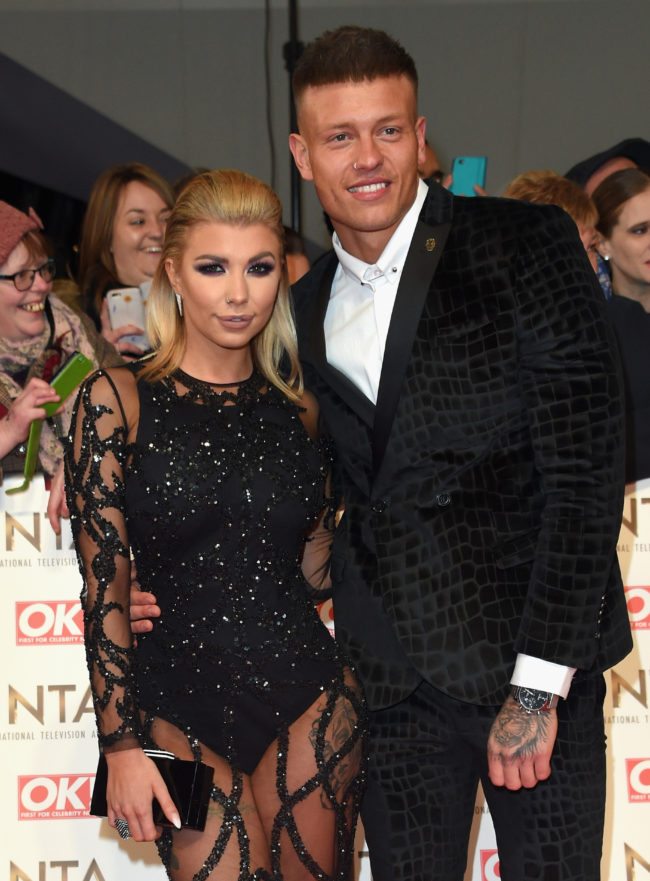 LONDON, ENGLAND - JANUARY 25: Olivia Buckland and Alex Bowen attends the National Television Awards on January 25, 2017 in London, United Kingdom. (Photo by Anthony Harvey/Getty Images)