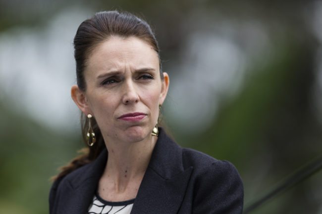 SYDNEY, NEW SOUTH WALES - MARCH 02: New Zealand Prime Minister Jacinda Adern addresses the media at Kirribilli House on March 2, 2018 in Sydney, Australia. The New Zealand Prime Minister is on a two-day visit to Australia to attend the Australia New Zealand Leadership Forum. The annual Australia New Zealand Leaders' Meeting recognises the significance of the connection between the two countries. (Photo by Brook Mitchell/Getty Images)