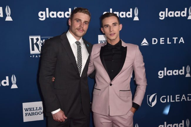 Out and proud athletes Gus Kentworthy and Adam rippon made LGBT+ history at the Olympics this year.