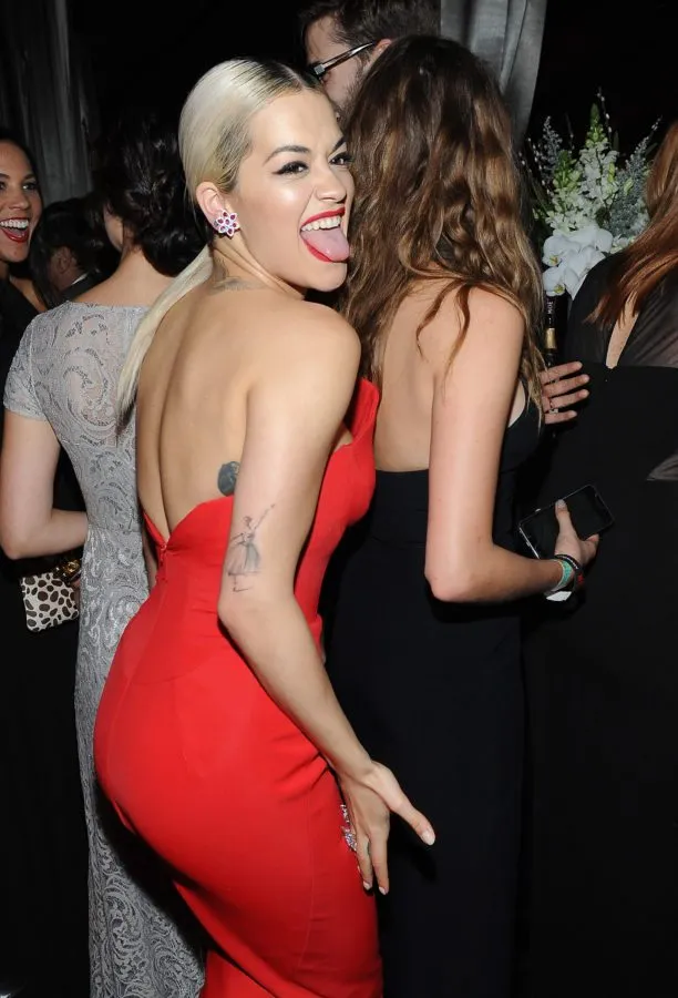 BEVERLY HILLS, CA - JANUARY 11: Singer Rita Ora (L) and model Cara Delevingne attend The Weinstein Company & Netflix's 2015 Golden Globes After Party presented by FIJI Water, Lexus, Laura Mercier and Marie Claire at The Beverly Hilton Hotel on January 11, 2015 in Beverly Hills, California. (Photo by Angela Weiss/Getty Images for TWC)