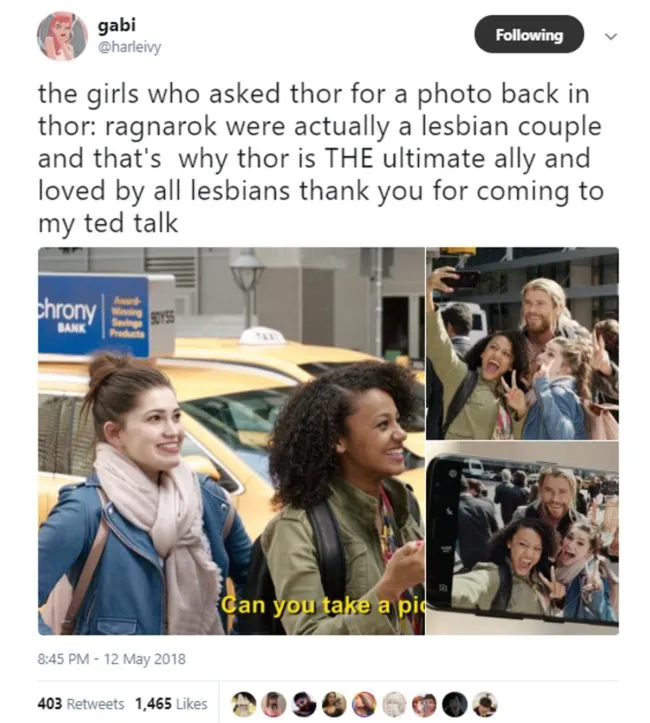 Thor Is A Lesbian Icon According To Fans Page 2 Of 2 Pinknews