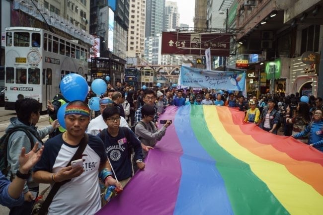 LGBT Pride in Hong Kong. (AARON TAM/AFP/Getty Images)