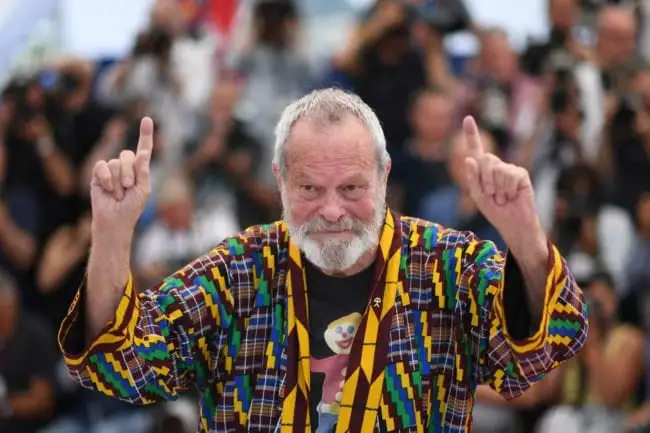 British-US director Terry Gilliam poses on May 19, 2018 during a photocall for the film "The Man Who Killed Don Quixote" at the 71st edition of the Cannes Film Festival in Cannes, southern France. (Photo by Loic VENANCE / AFP) (Photo credit should read LOIC VENANCE/AFP/Getty Images)