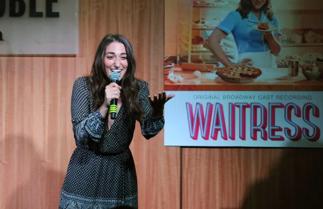 NEW YORK, NY - AUGUST 23: Sara Bareilles attends a live performance from the cast of Broadway's Waitress at Barnes & Noble, 86th & Lexington on August 23, 2016 in New York City. (Photo by Craig Barritt/Getty Images for DMI)