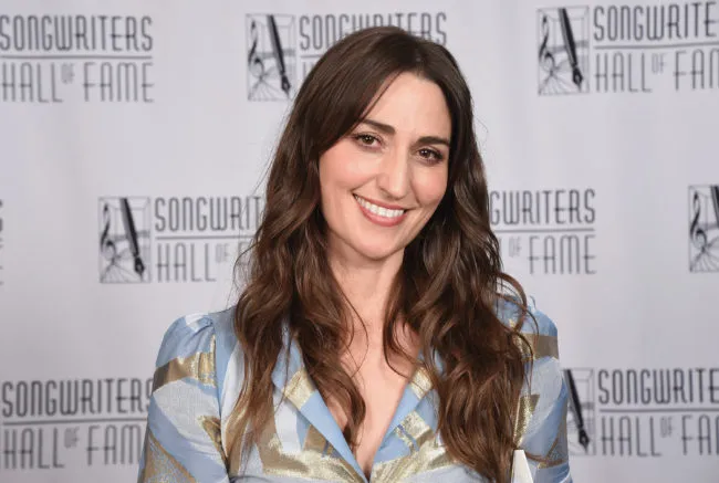 NEW YORK, NY - JUNE 14: Hal David Starlight Award Honoree Sara Bareilles poses backstage during the Songwriters Hall of Fame 49th Annual Induction and Awards Dinner at New York Marriott Marquis Hotel on June 14, 2018 in New York City. (Photo by Gary Gershoff/Getty Images for Songwriters Hall Of Fame)