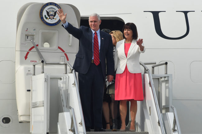 Vice President Mike Pence and his wife Karen Pence.