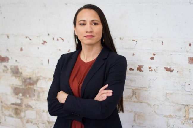 Kansas Congressional candidate Sharice Davids is leading the polls. 