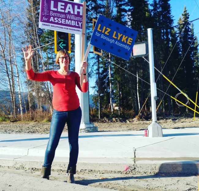 Trans politician Liz Lyke was voted in, in Fairbanks, Alaska.