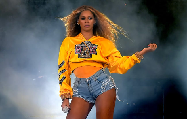 Beyoncé, who recently performed wearing the colours of the Pride flag