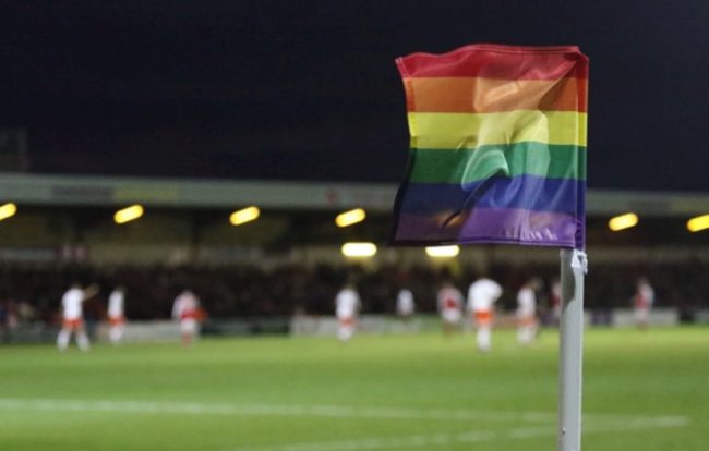 EFL rainbow corner flag