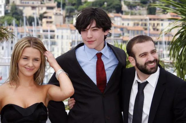 Ezra Miller with the cast of Afterschool