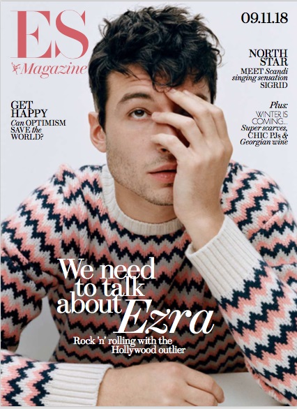 Ezra Miller on the cover of ES Magazine