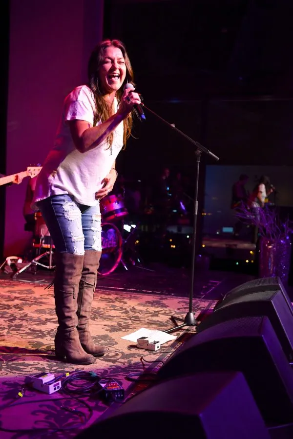 Gretchen Wilson, who revealed her "gusband" is Chad Laboy 