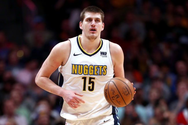 Nikola Jokic of the Denver Nuggets, who was fined for saying 'no homo'