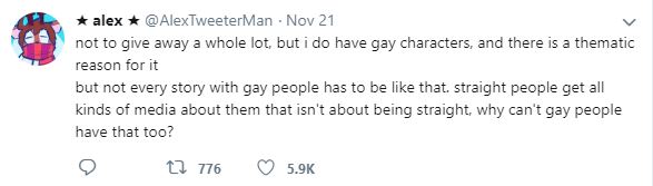 Twitter user hits out at lack of gay characters in popular media