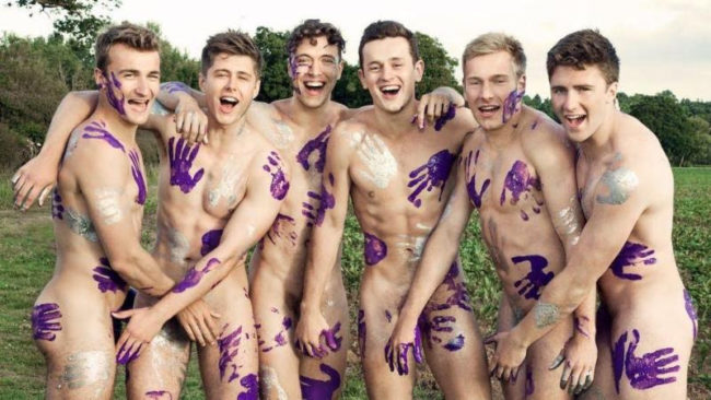 The Warwick Rowers, who just unveiled their 2019 naked calendar 