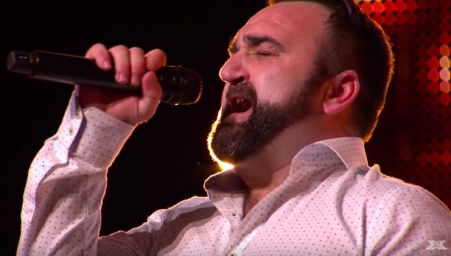 Gay X Factor star Danny Tetley sang "And I Am Telling You I'm Not Going" on his audition.