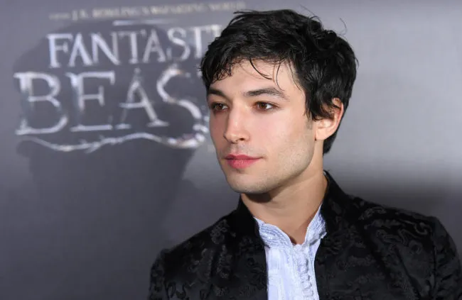 Ezra Miller attends the Fantastic Beasts and Where to Find Them world premiere